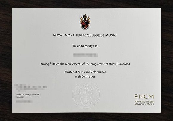 Royal Northern College of Music diploma