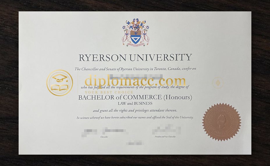 Ryerson University diploma